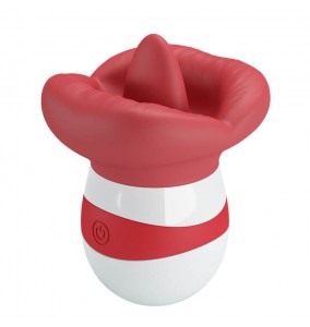 Pretty Love - Mina Powerful Licking Vibrating Massager (Chargeable - Red)